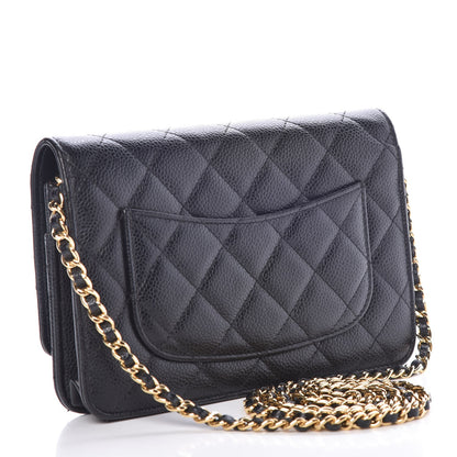 Chanel Caviar Quilted Wallet On Chain WOC Black 3 of 9