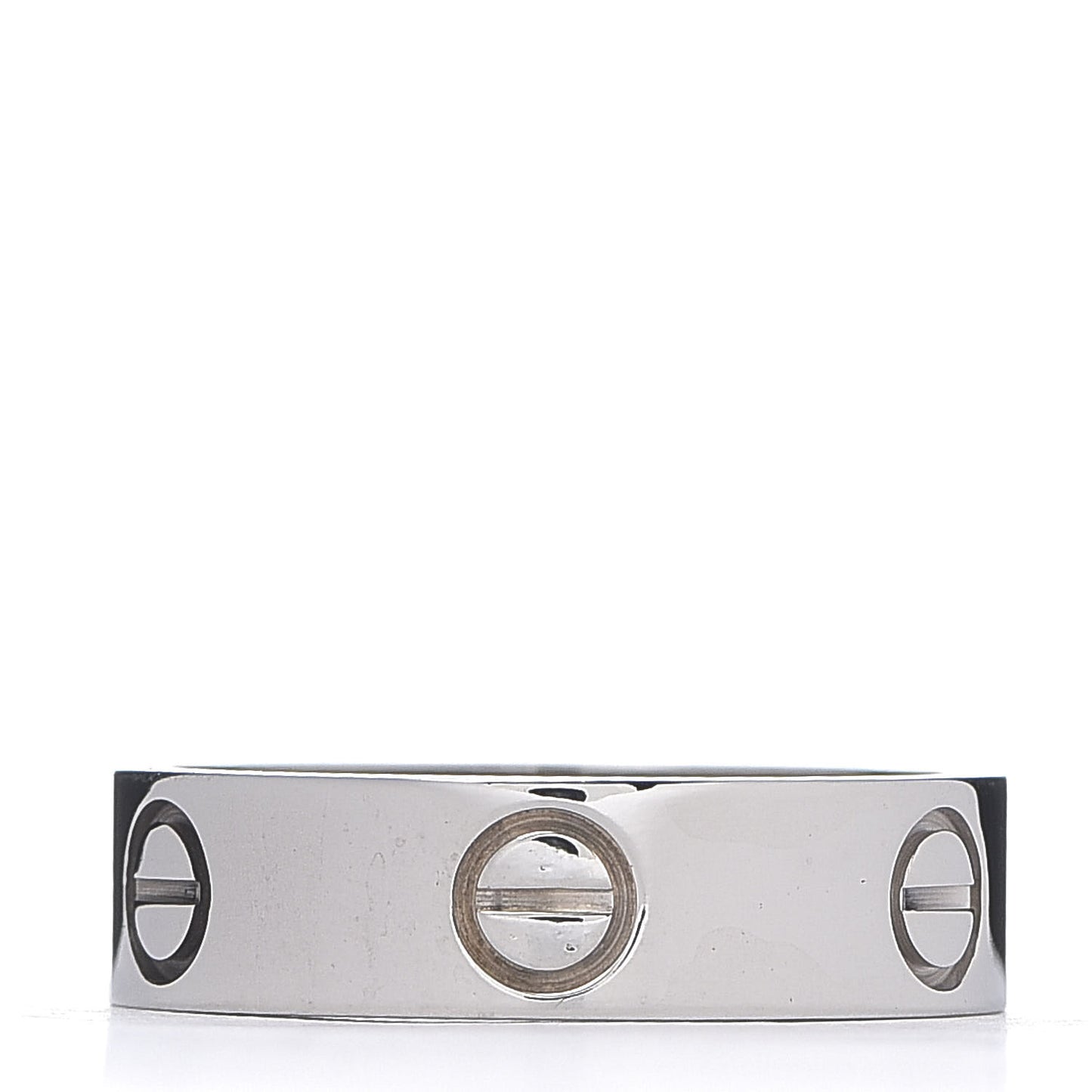 18K White Gold 5.5mm LOVE Ring 54 6.75