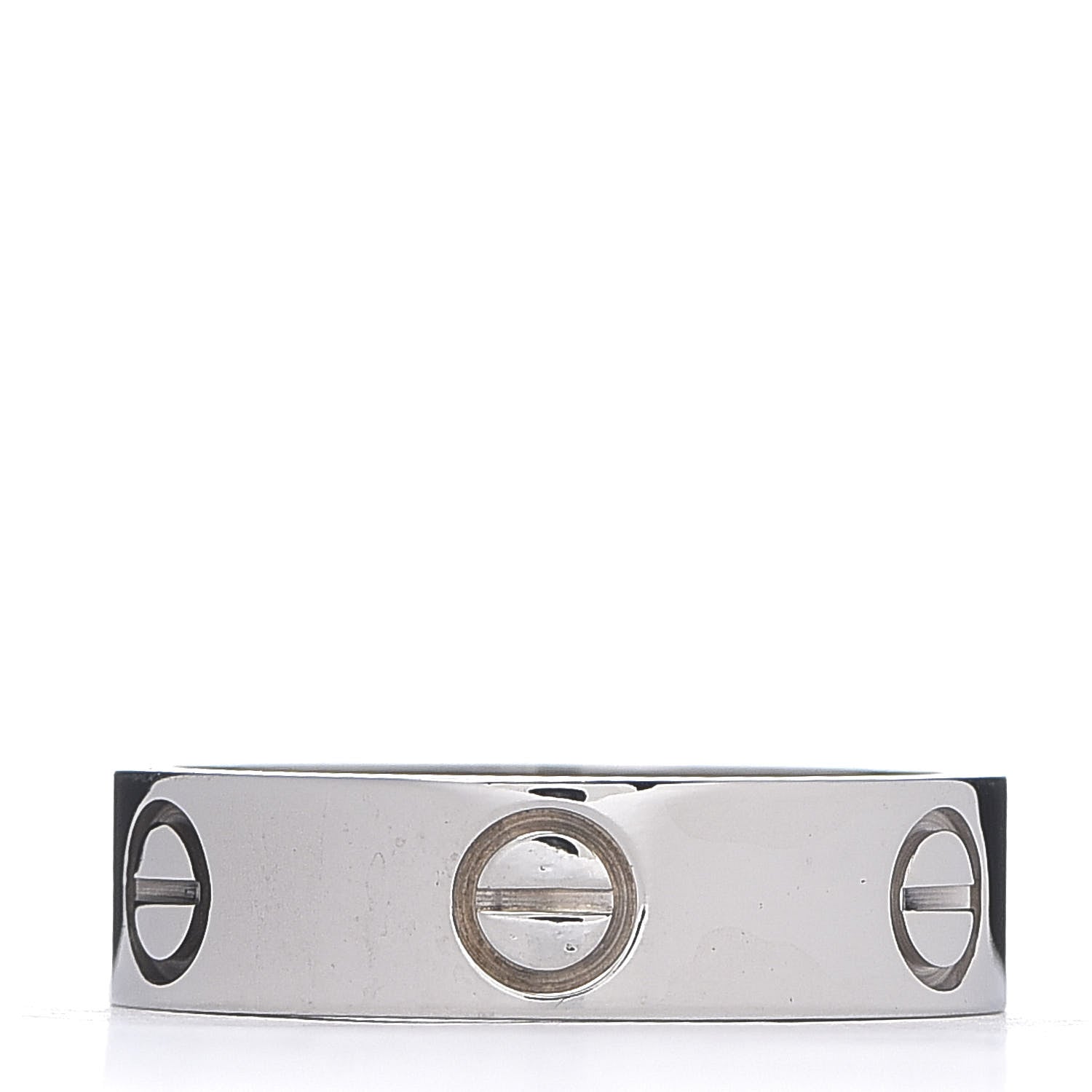 Cartier 18K White Gold 5.5mm LOVE Ring 54 6.75 3 of 5