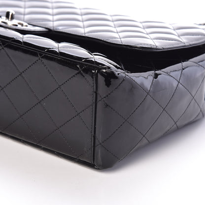Chanel Patent Quilted Maxi Single Flap Black 10 of 11