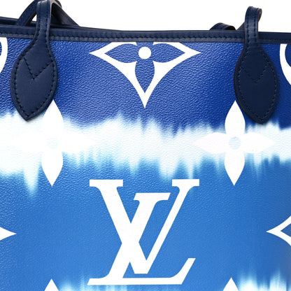 Louis Vuitton Monogram Escale Neverfull MM Blue 6 of 10