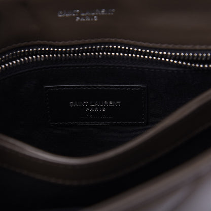 Saint Laurent Calfskin Y Quilted Monogram Toy Loulou Crossbody Bag Faggio 8 of 9