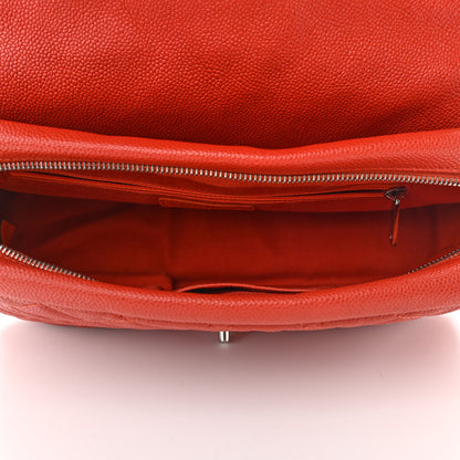 Chanel Caviar Quilted Jumbo Easy Flap Red 5 of 10