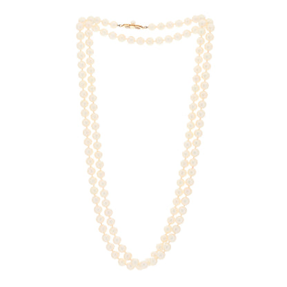 Mikimoto 18K Yellow Gold Akoya Pearl 6.5-7mm Necklace 41" 2 of 5
