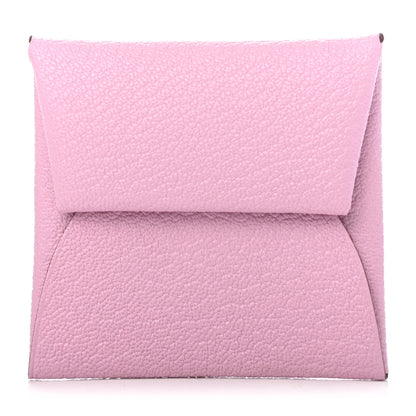 Hermes Chevre Mysore Bastia Coin Purse Mauve Sylvestre 1 of 4