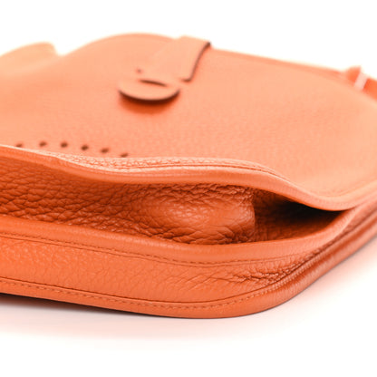 Hermes Taurillon Clemence Evelyne III PM Orange 10 of 10