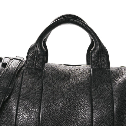 Alexander Wang Pebbled Lambskin Rocco Black Pale Gold Hardware 7 of 9