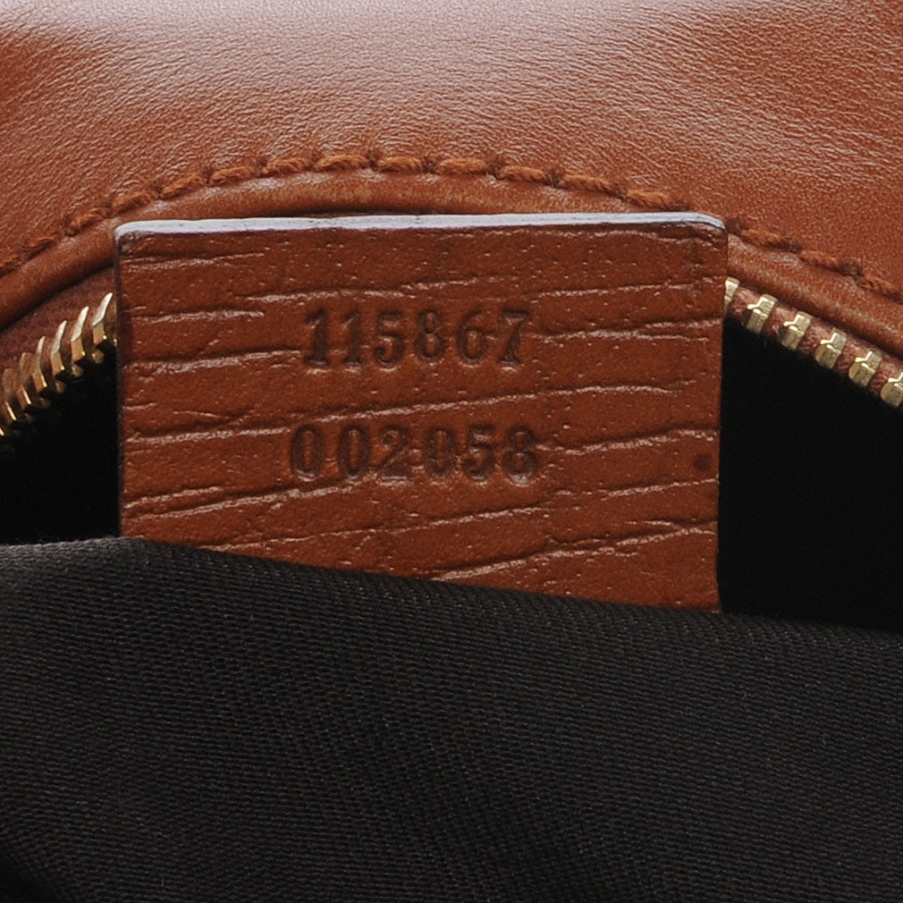Leather Medium Horsebit Chain Hobo