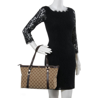 Gucci Monogram Medium Abbey Tote Brown 2 of 9