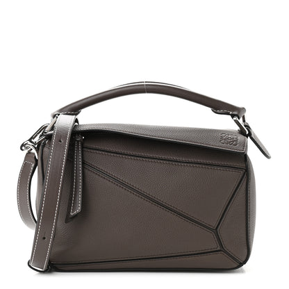 Loewe Calfskin Small Puzzle Bag Dark Taupe 1 of 10