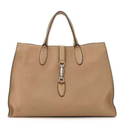Gucci Soft Calfskin Medium Jackie Top Handle Bag Camel 1 of 13