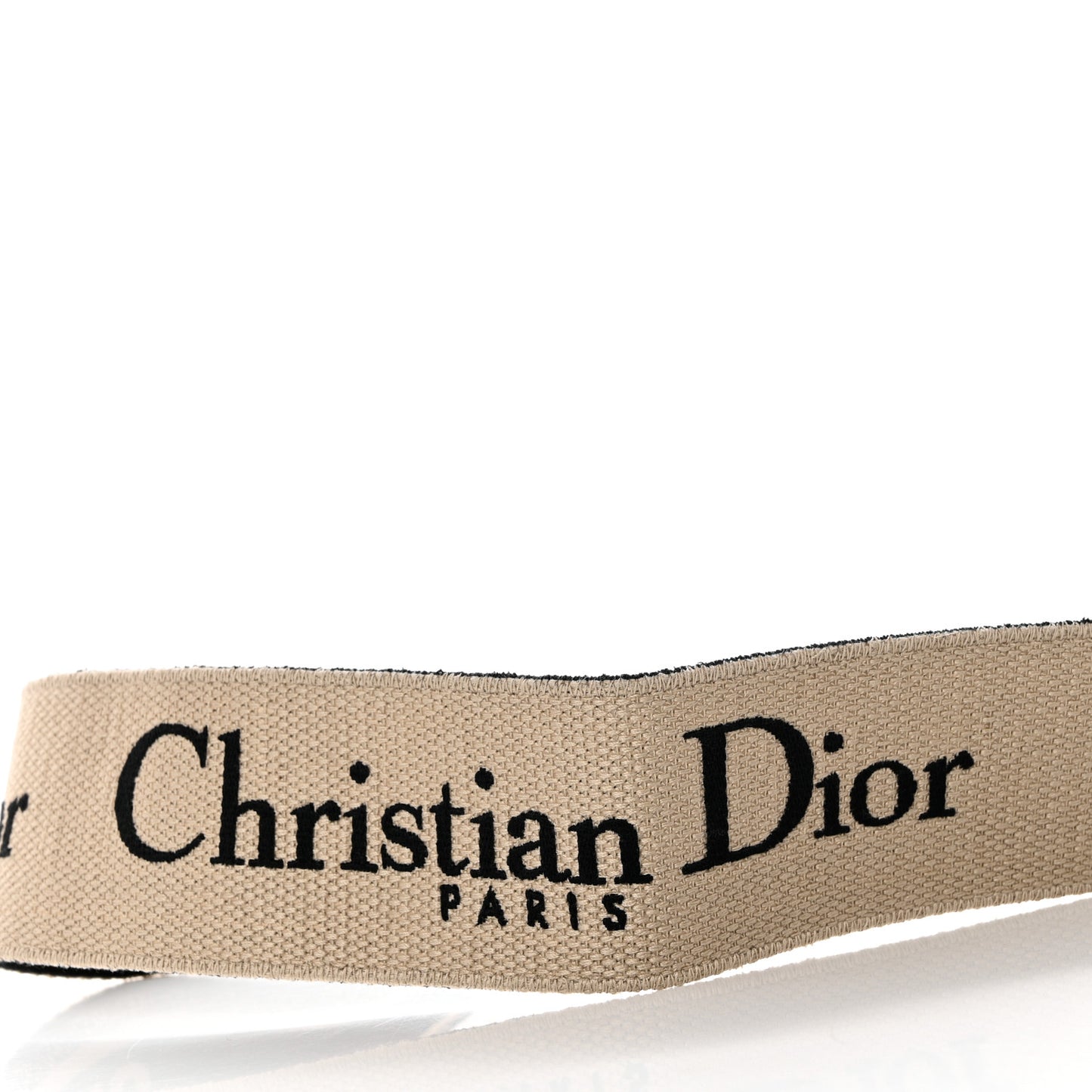 Canvas Embroidered Shoulder Strap Black