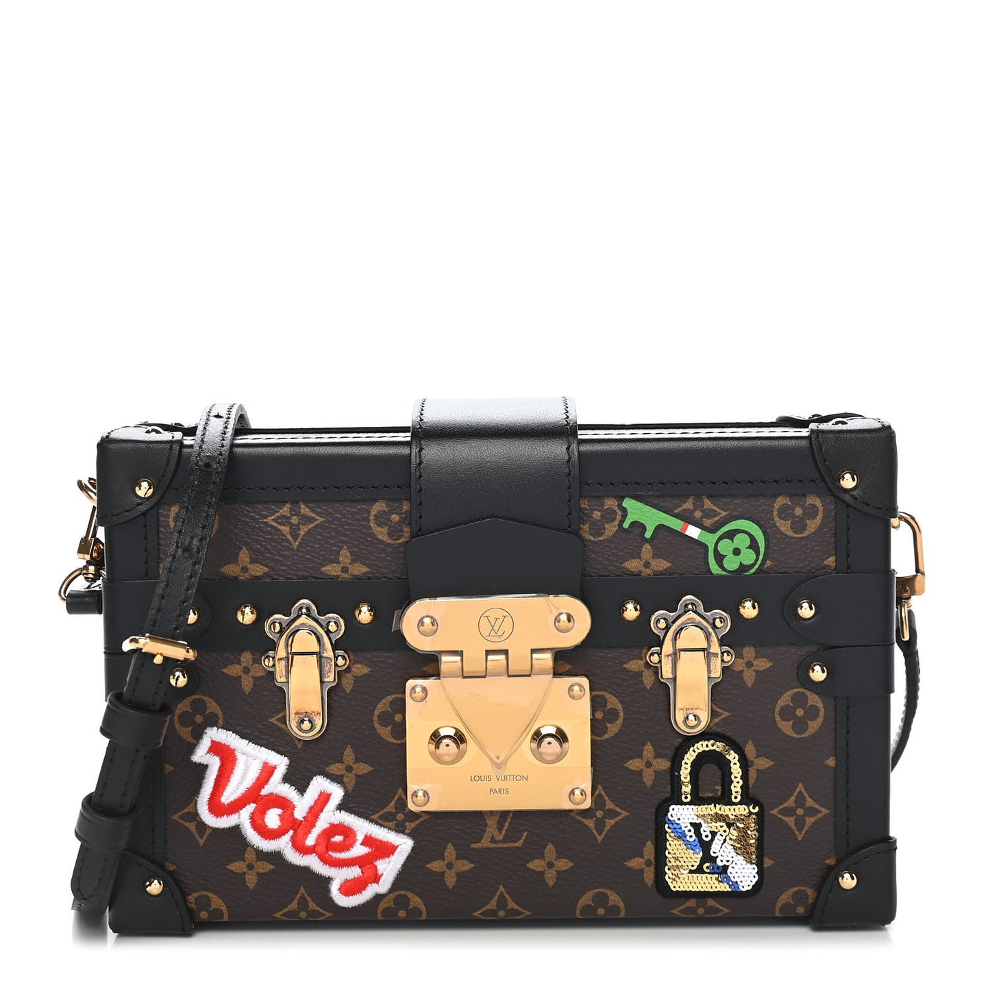 Monogram Patches Petite Malle Black