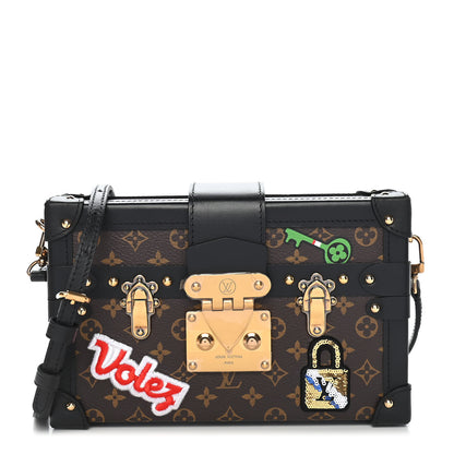 Louis Vuitton Monogram Patches Petite Malle Black 1 of 8