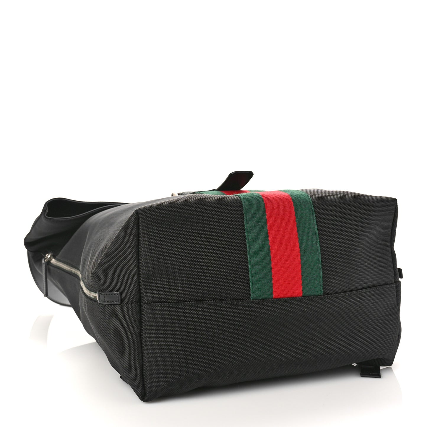 Techno Canvas Web Single Buckle Backpack Black