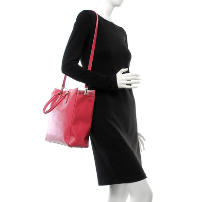 Prada Saffiano Large Top Handle Open Tote Peonia 2 of 14