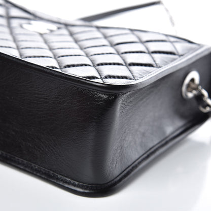 Chanel Aged Calfskin Quilted Large Working Vibe Camera Case Black 10 of 11