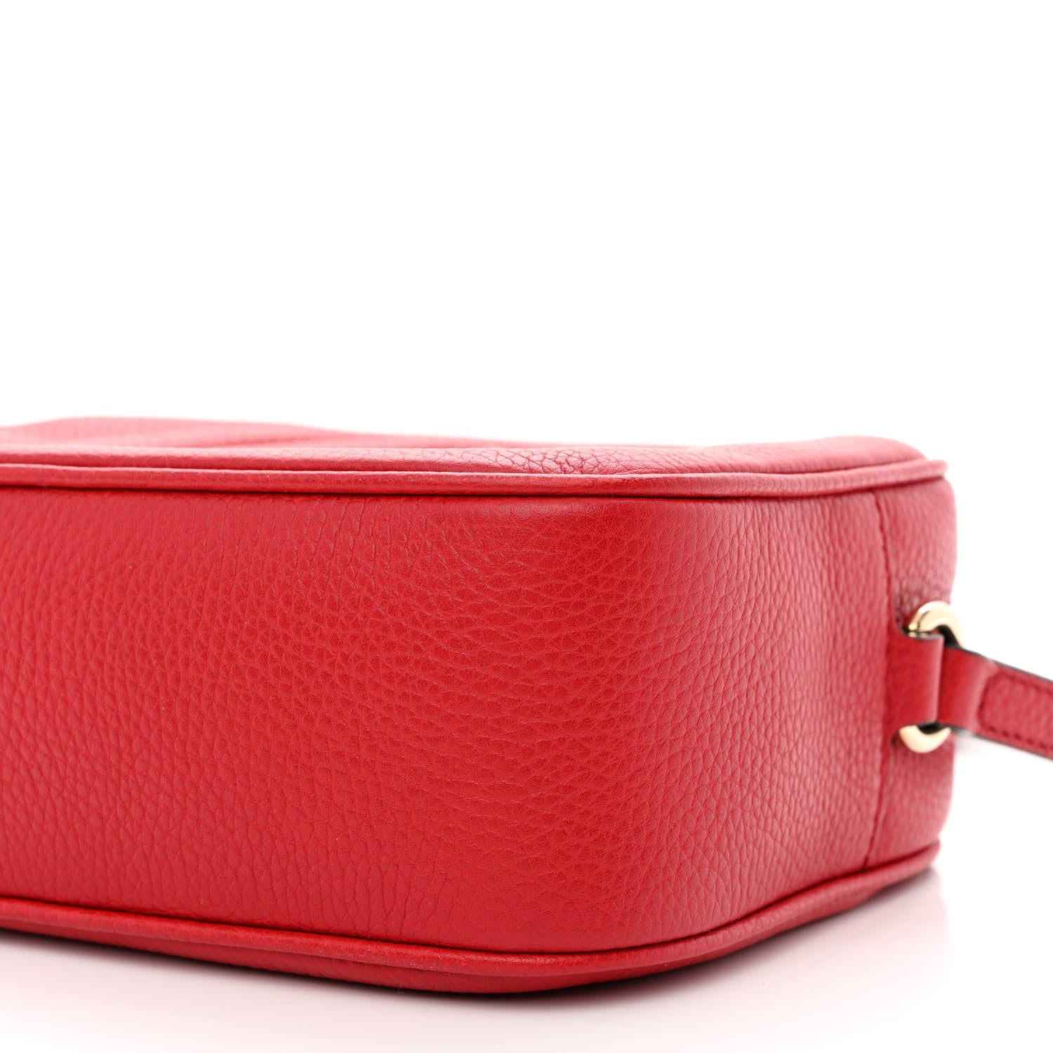 Gucci Pebbled Calfskin Small Soho Disco Bag Vibrant Red 10 of 10