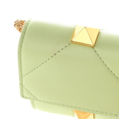 Valentino Garavani Nappa Roman Stud Wallet on Chain Ambrosia 11 of 11