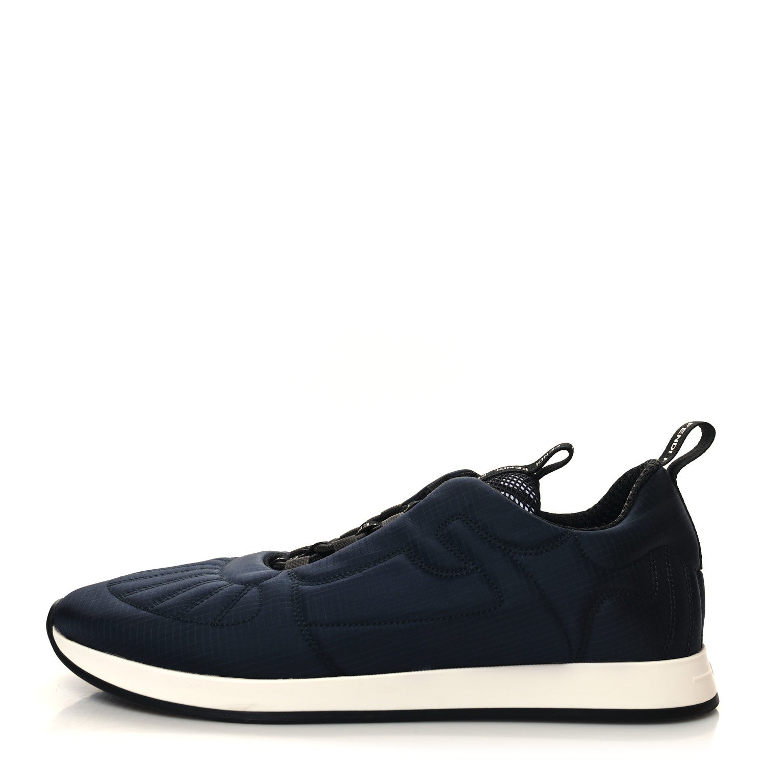 Fendi Nylon Womens FFreedom Sneakers 38.5 Blue Black 1 of 8