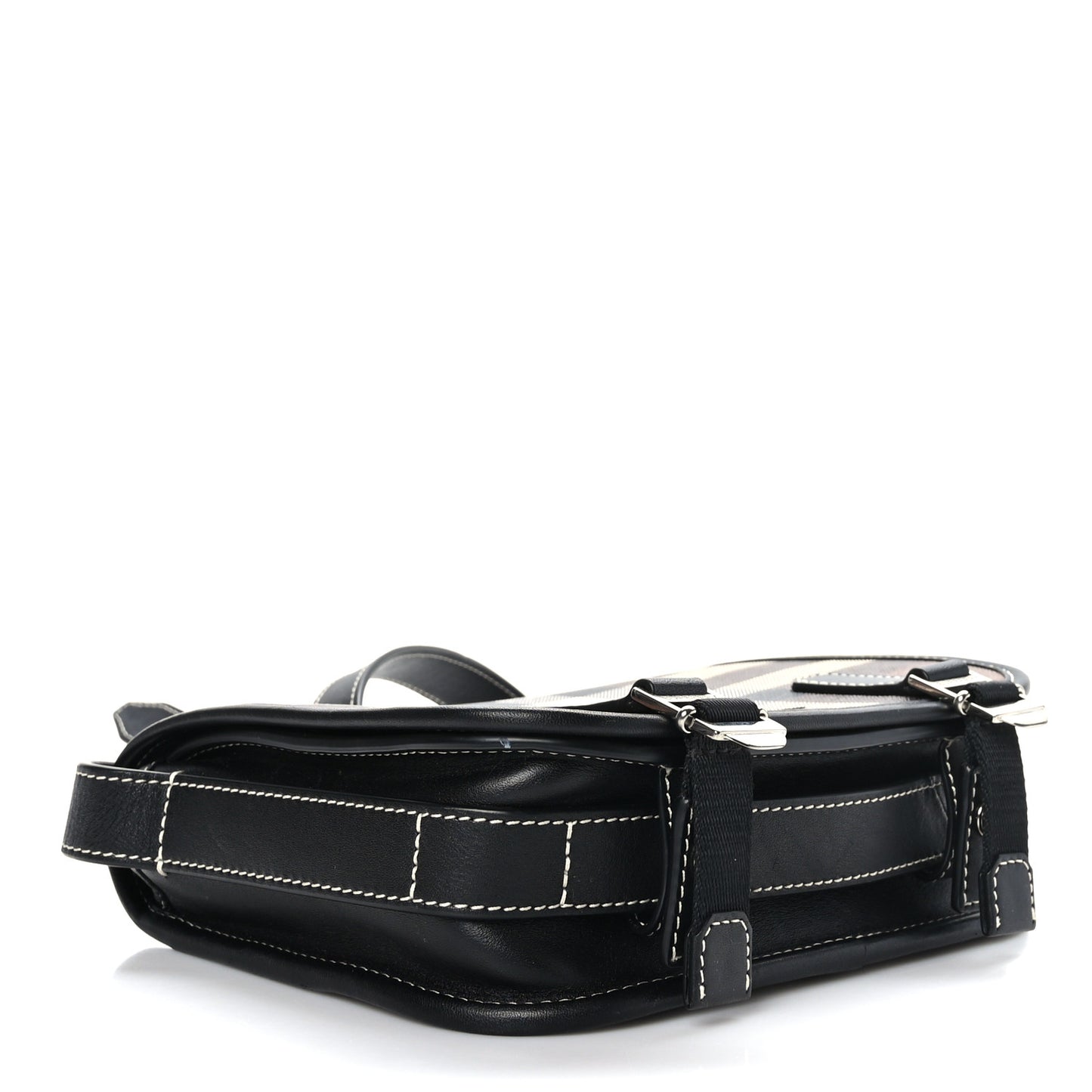 E-Canvas Giant Check Rider Crossbody Dark Cranberry