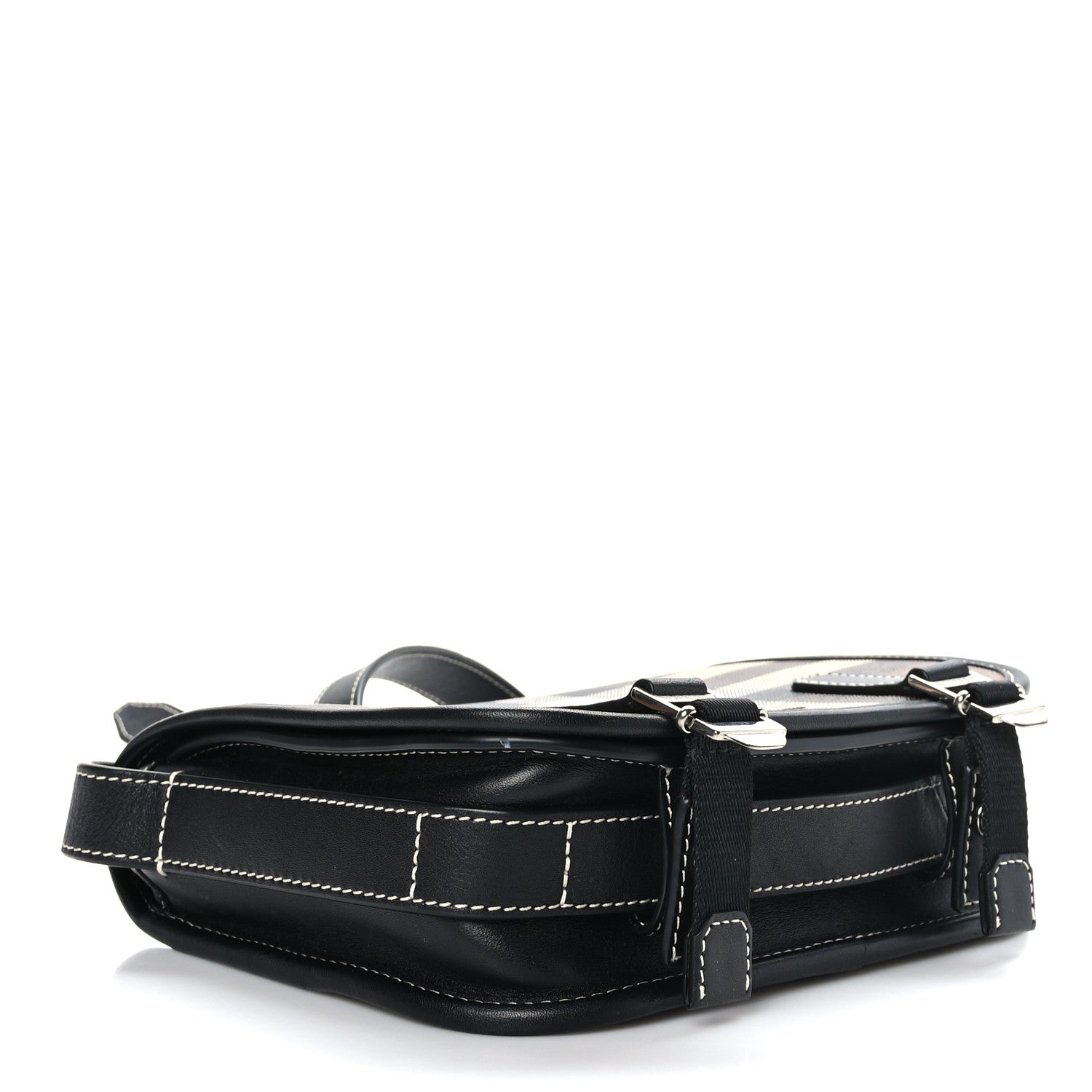 Burberry E-Canvas Giant Check Rider Crossbody Dark Cranberry 4 of 8