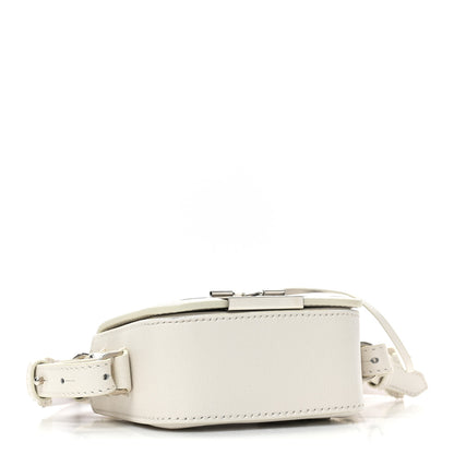 Off-White Saffiano Striped Baby Diag Binder Clip Bag White Black 4 of 14