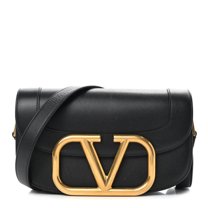Valentino Garavani Smooth Calfskin Supervee Shoulder Bag Black 1 of 11