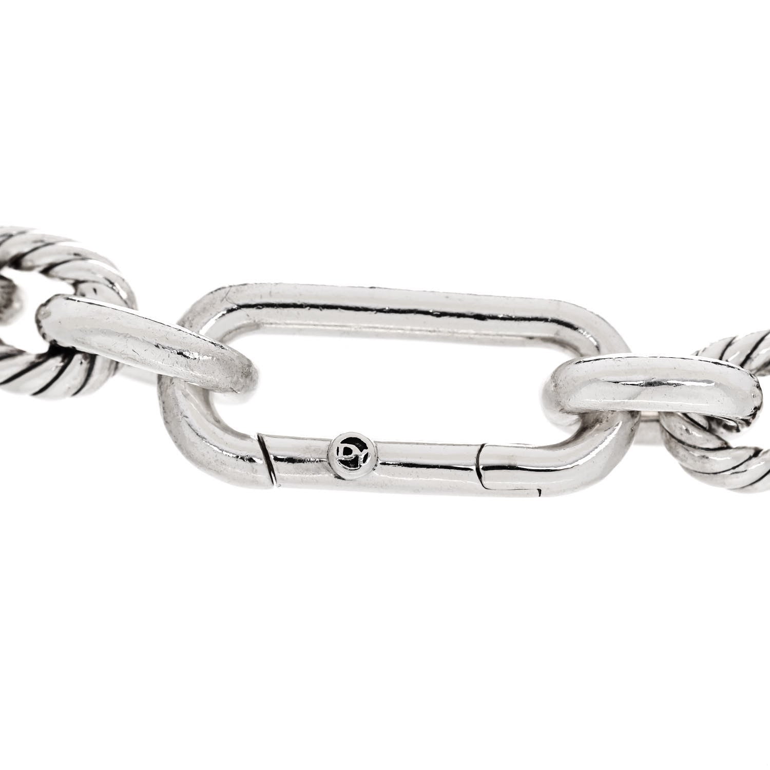 David Yurman Sterling Silver 9.8mm Lexington Chain Bracelet 3 of 4