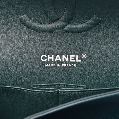 Chanel Caviar Quilted Medium Double Flap Dark Green 6 of 12