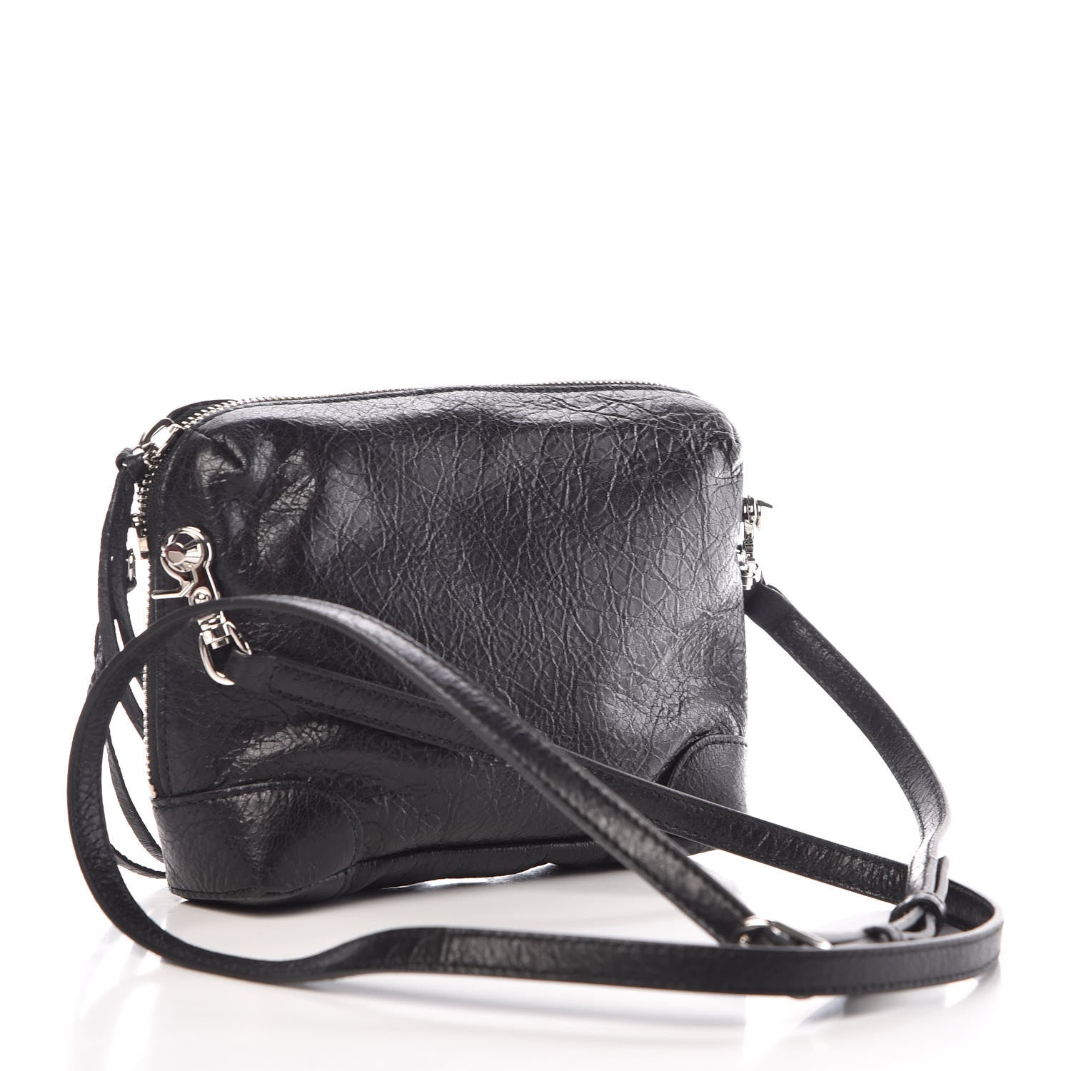 Balenciaga Agneau Classic Hardware XS Reporter Crossbody Black 3 of 8