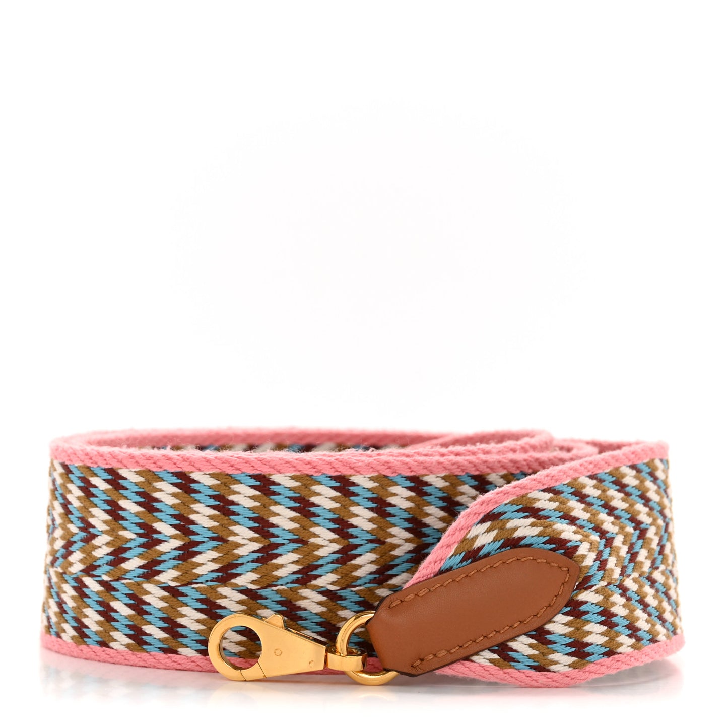 Toile Swift 50mm Sangle Cavale Shoulder Strap Rose d'Ete White Gold
