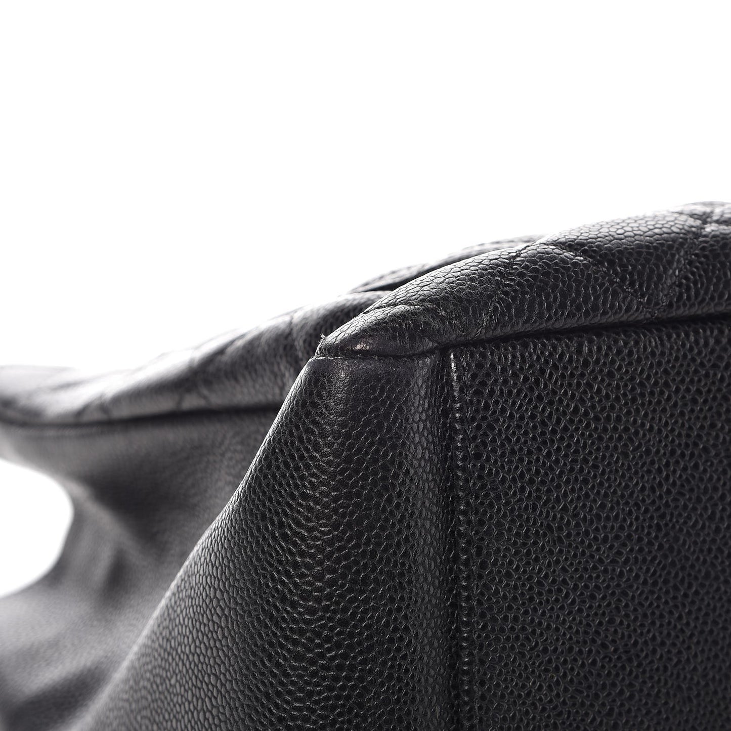 Caviar Quilted Grand Shopping Tote GST Black