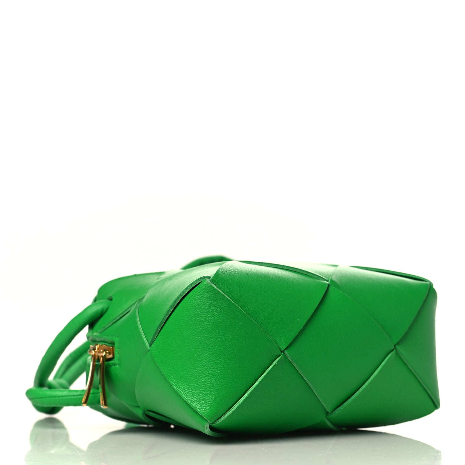 Bottega Veneta Lambskin Maxi Intrecciato Mini Cassette Camera Bag Parakeet 3 of 7