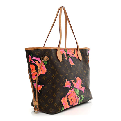 Louis Vuitton Monogram Roses Neverfull MM 3 of 11