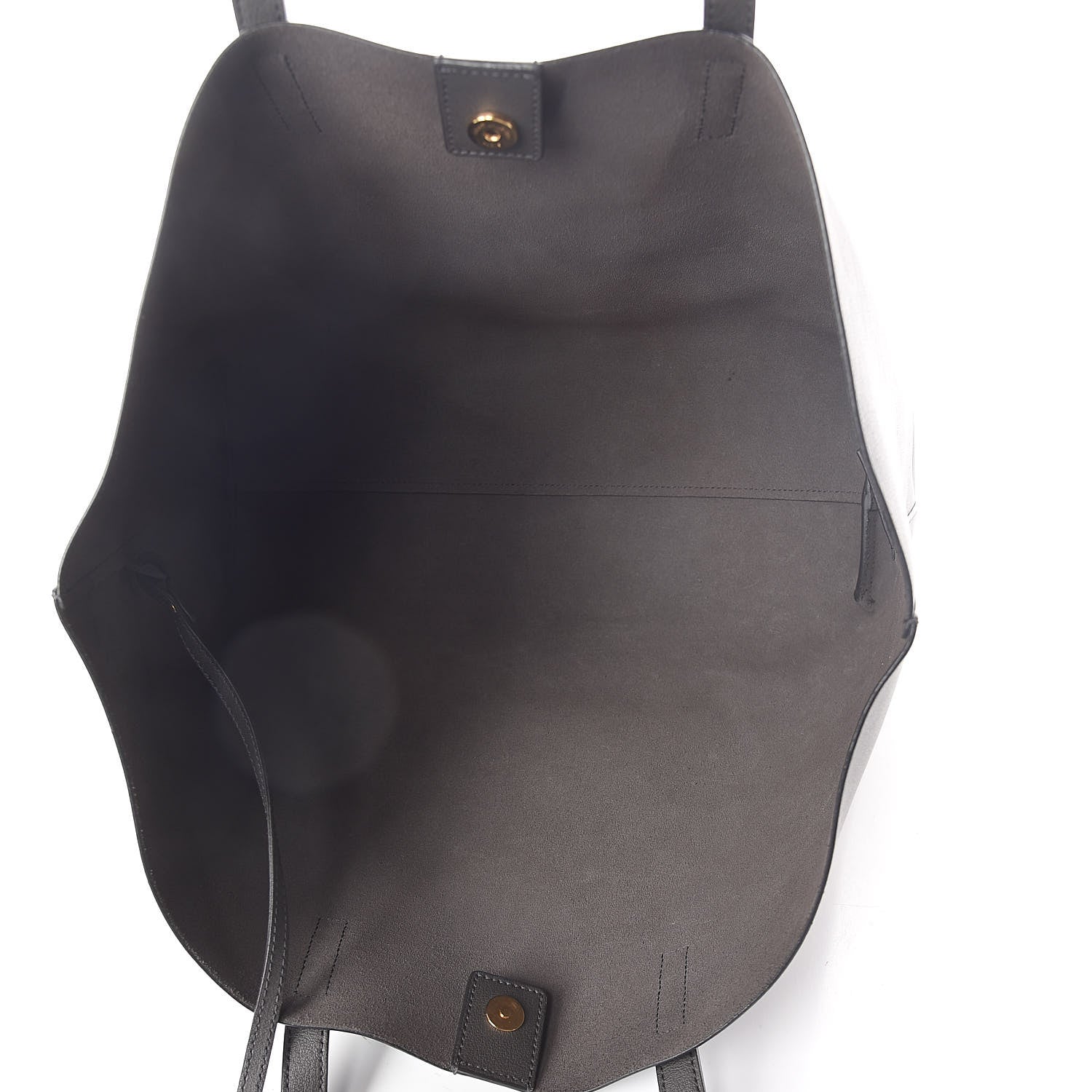 Saint Laurent Calfskin Large Shopping Tote Dark Grey 5 of 9