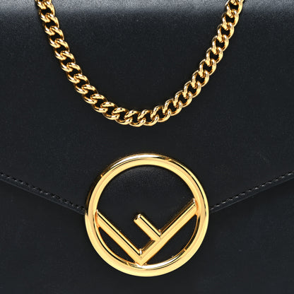 Fendi Vitello Liberty Lucido F is Fendi Medium Envelope Wallet on Chain Black 9 of 14