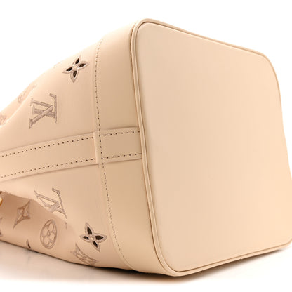 Louis Vuitton Calfskin Monogram Cutout Petit Noe Neutral 8 of 12
