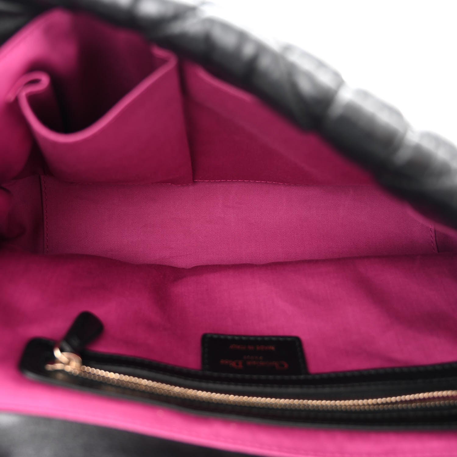 Christian Dior Lambskin Cannage Small Milly La Foret Shoulder Bag Black 5 of 11