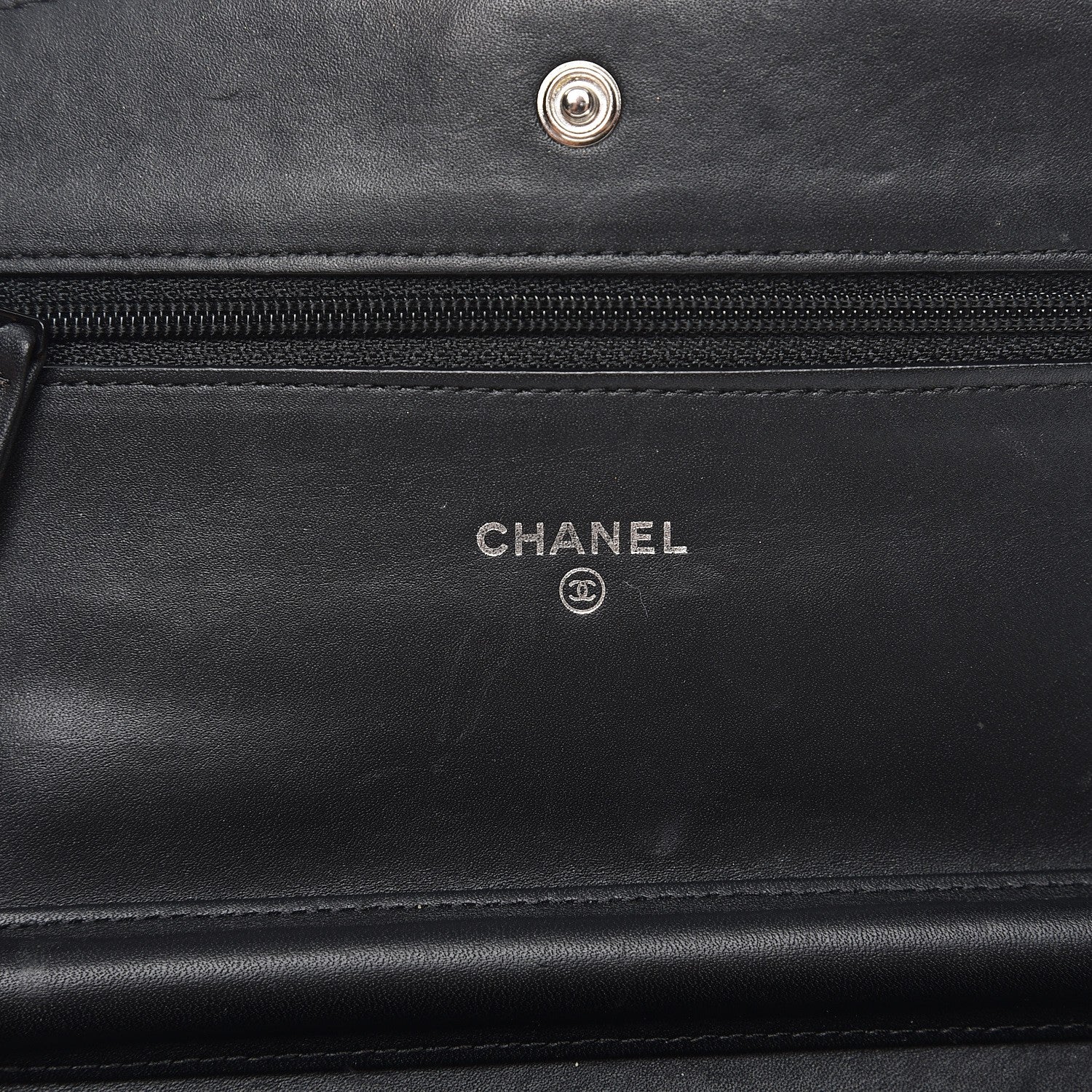 Chanel Patent Quilted Brilliant Wallet On Chain WOC Black 6 of 8