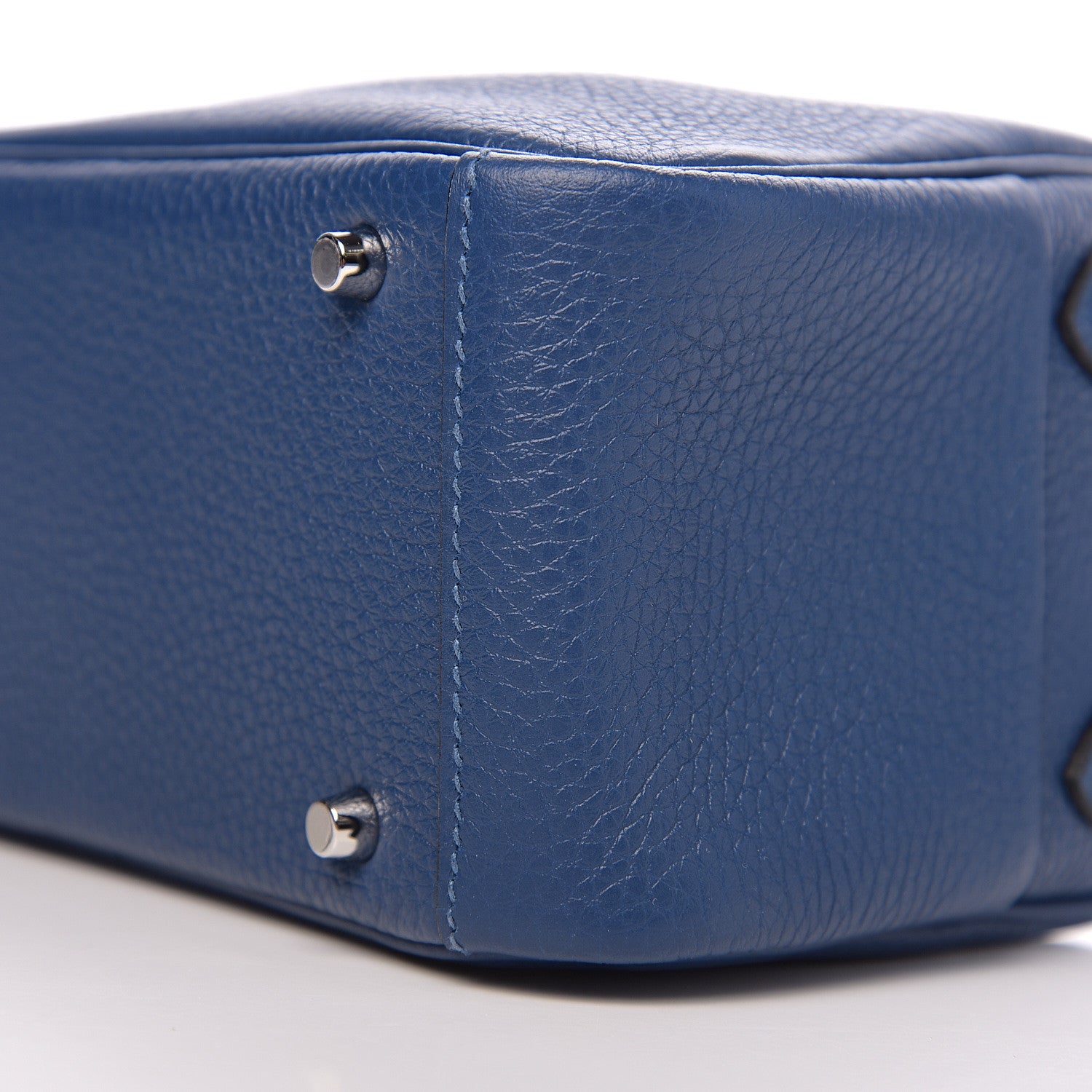 Hermes Taurillon Clemence Mini Lindy 20 Deep Bleu 8 of 9