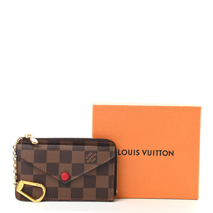 Louis Vuitton Damier Ebene Recto Verso Card Holder Red 7 of 7