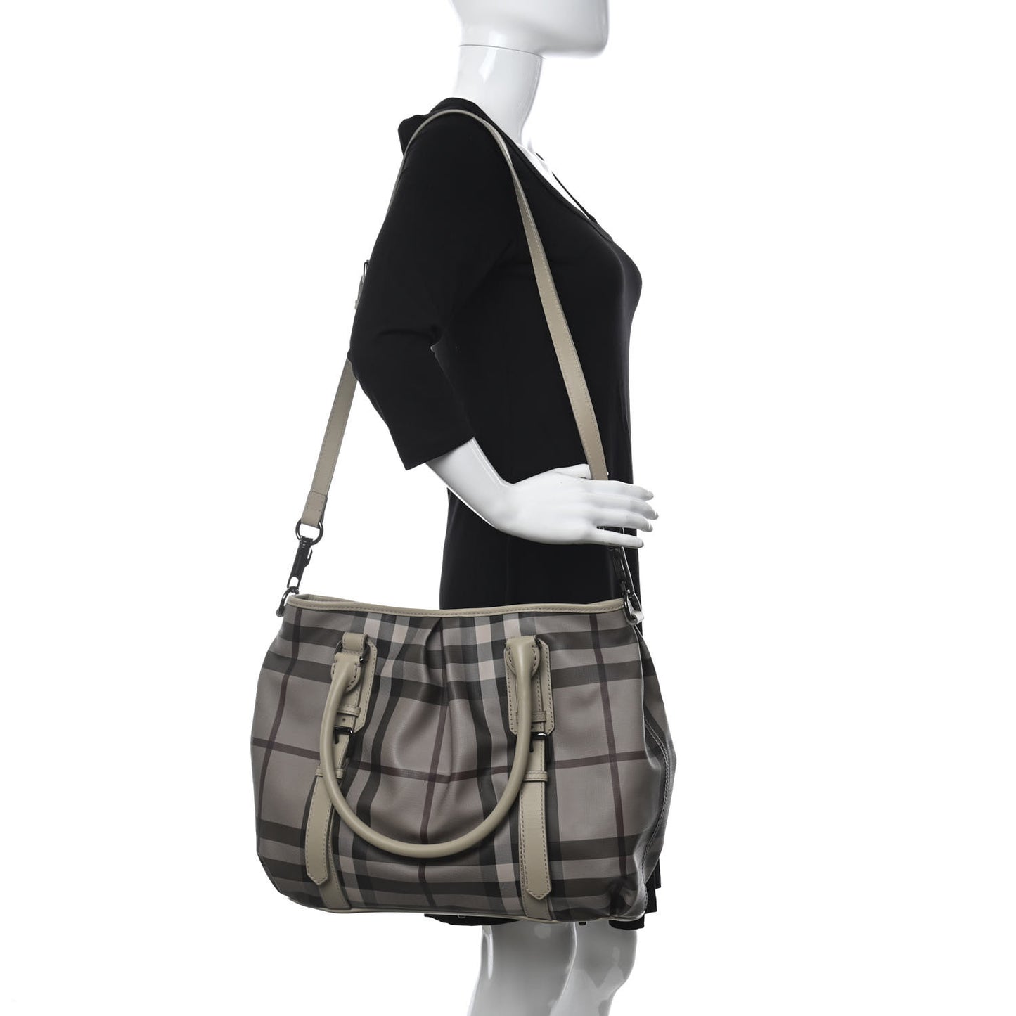 Smoked Check Small Northfield Tote Trench