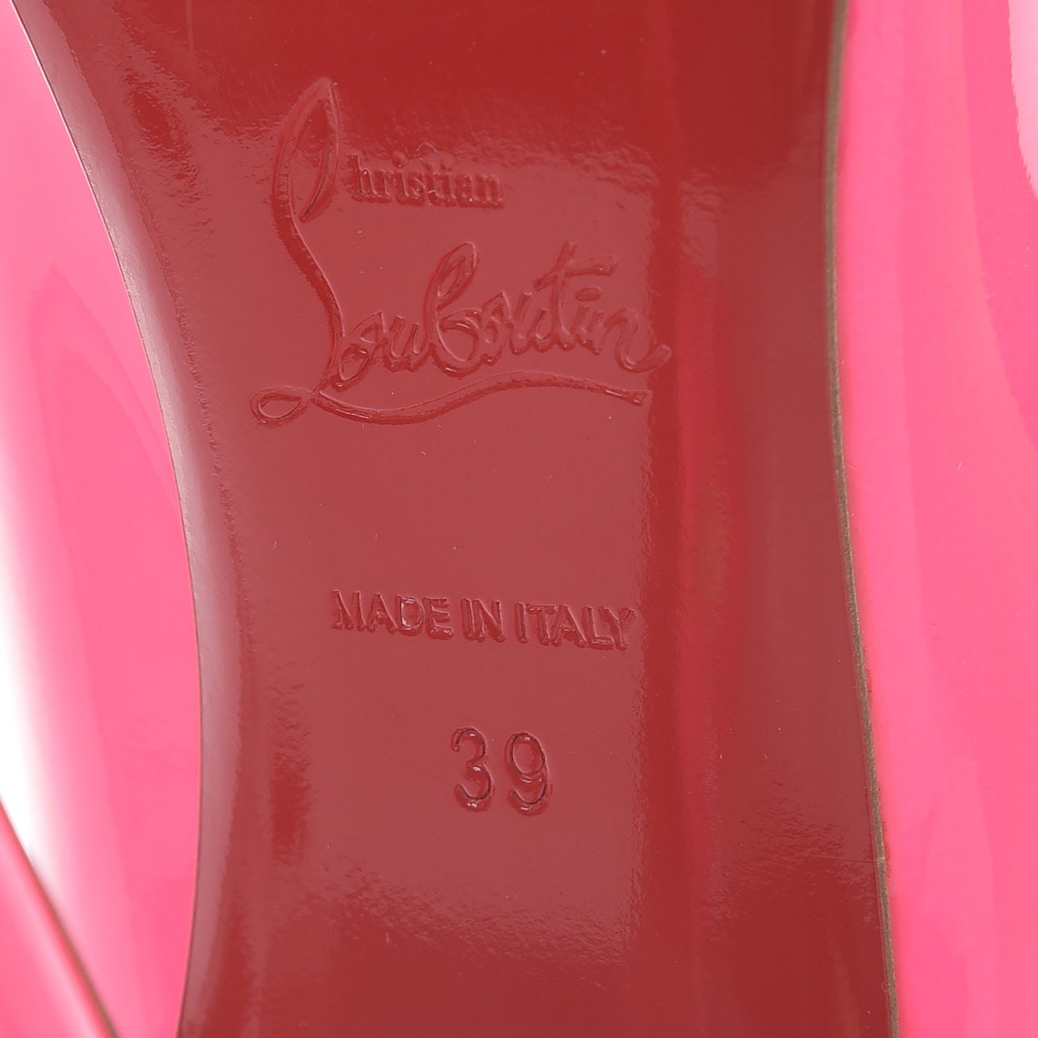 Christian Louboutin Patent So Kate 120 Pumps 39 Shocking Pink 7 of 9