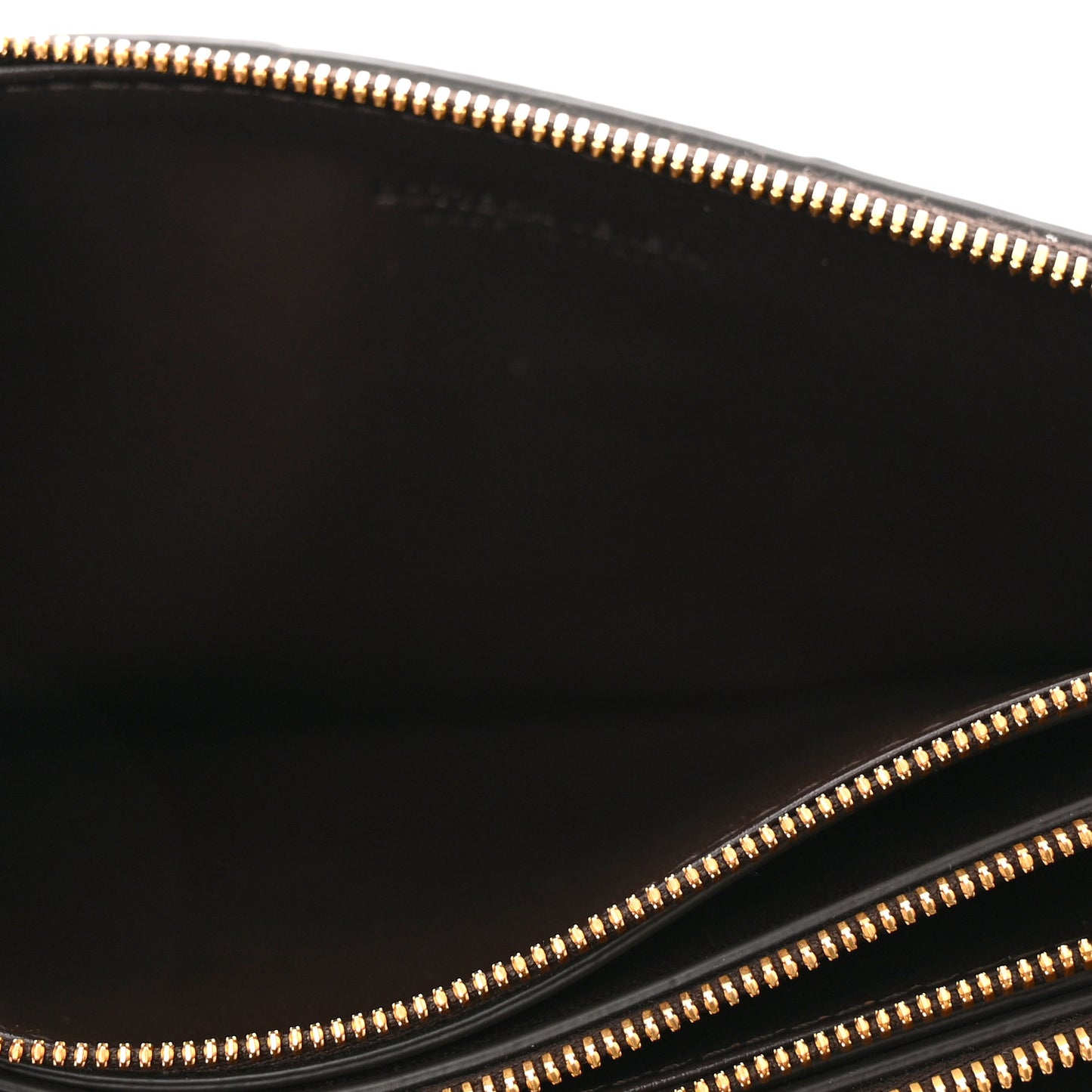 Nappa Maxi Intrecciato Triple Zip Clutch Fondant