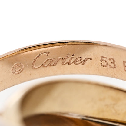 Cartier 18K Pink Yellow White Gold Classic Trinity Ring 53 6.25 7 of 7