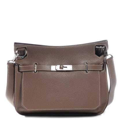 Hermes Taurillon Clemence Jypsiere 28 Etoupe 1 of 8