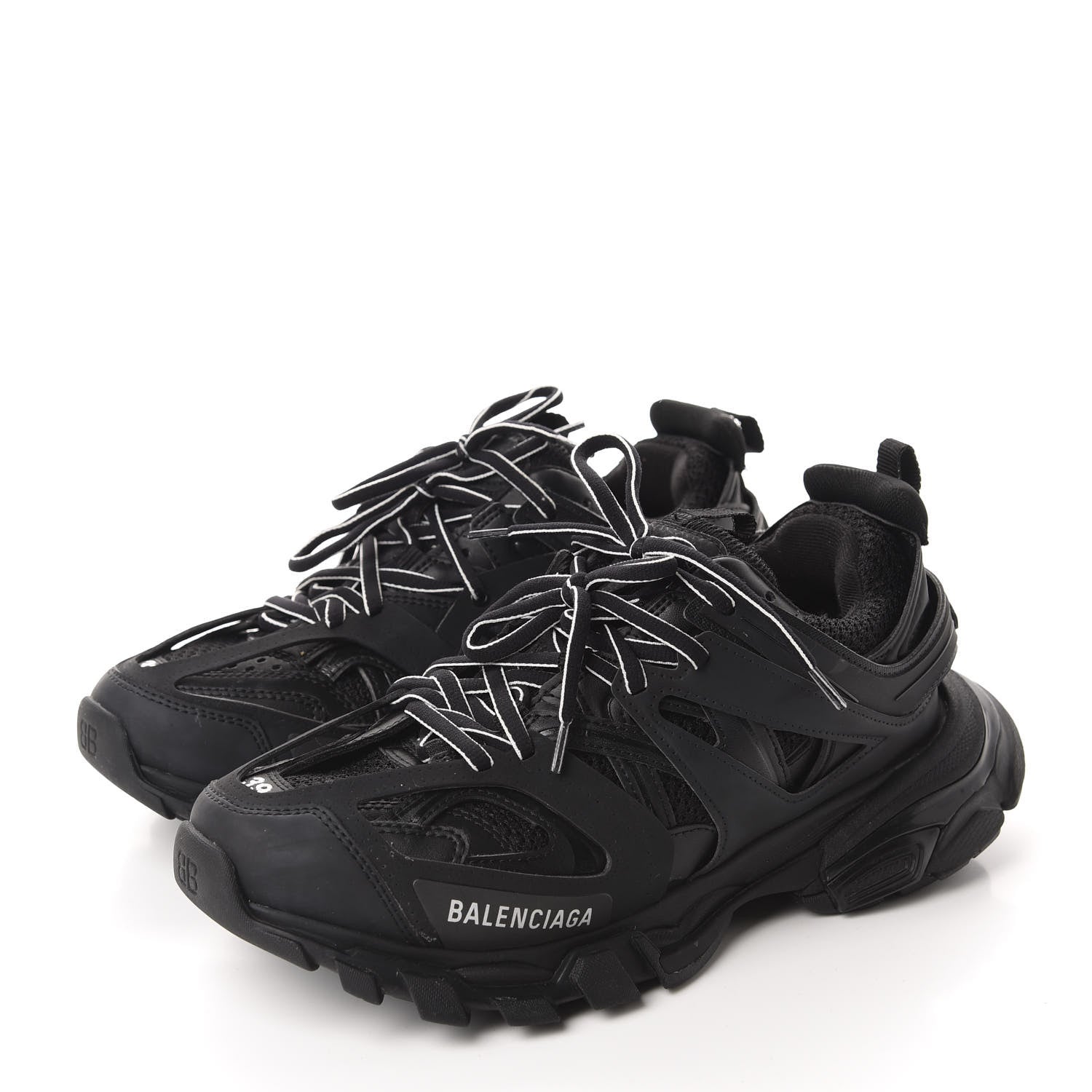 Balenciaga Mesh Nylon Track Sneakers 39 Black 3 of 7