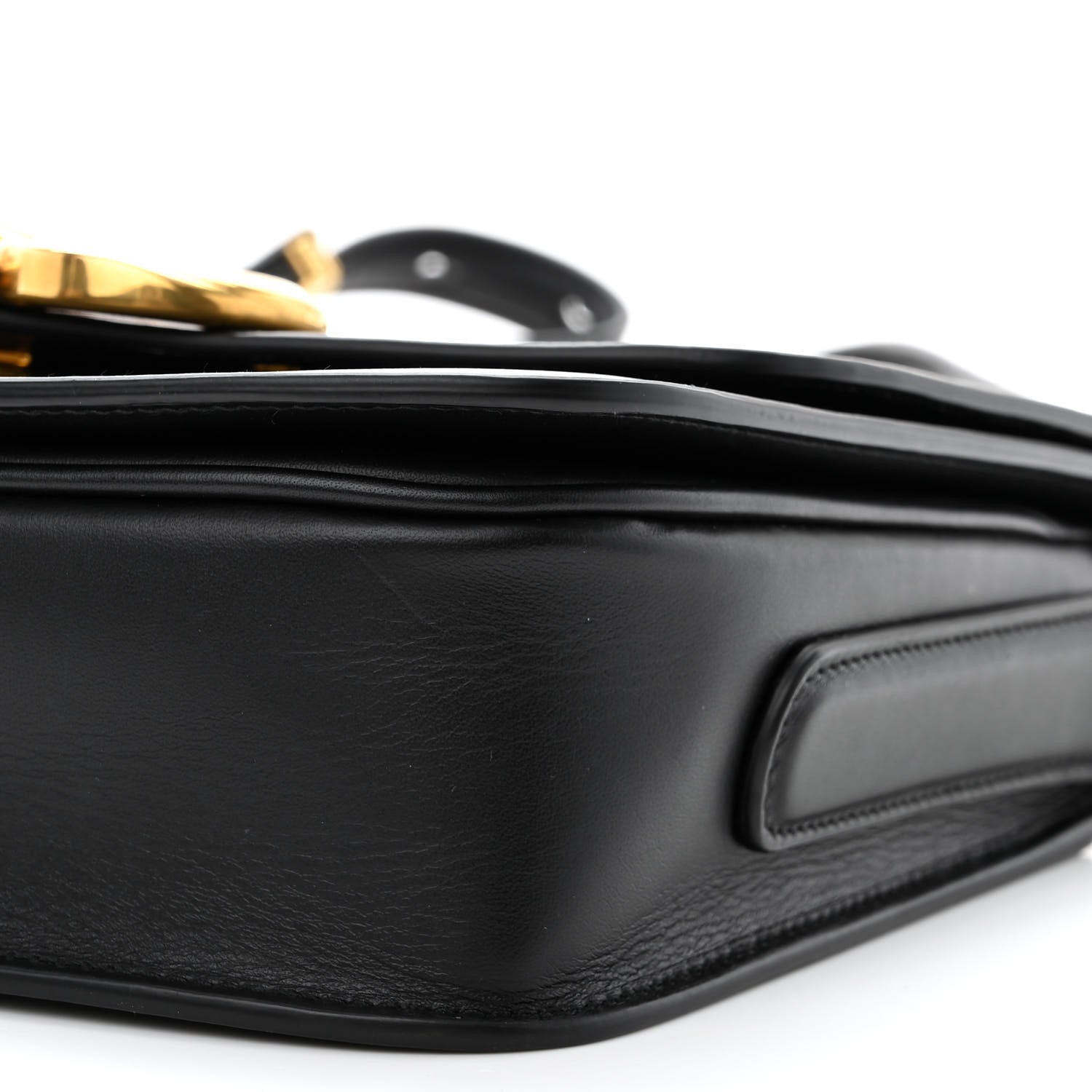 Salvatore Ferragamo Calfskin Trapezio Crossbody Black 10 of 10
