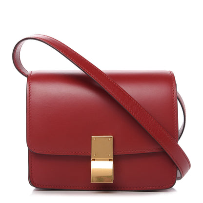 Celine Box Calfskin Small Classic Box Flap Bag Red 1 of 9